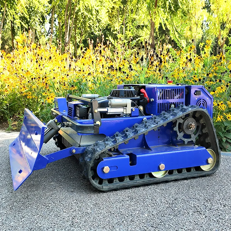 Customized Factory Direct Supply 550mm Track-Type Remote Control Lawn Mower 224cc Wireless Zero-Turn Robot
